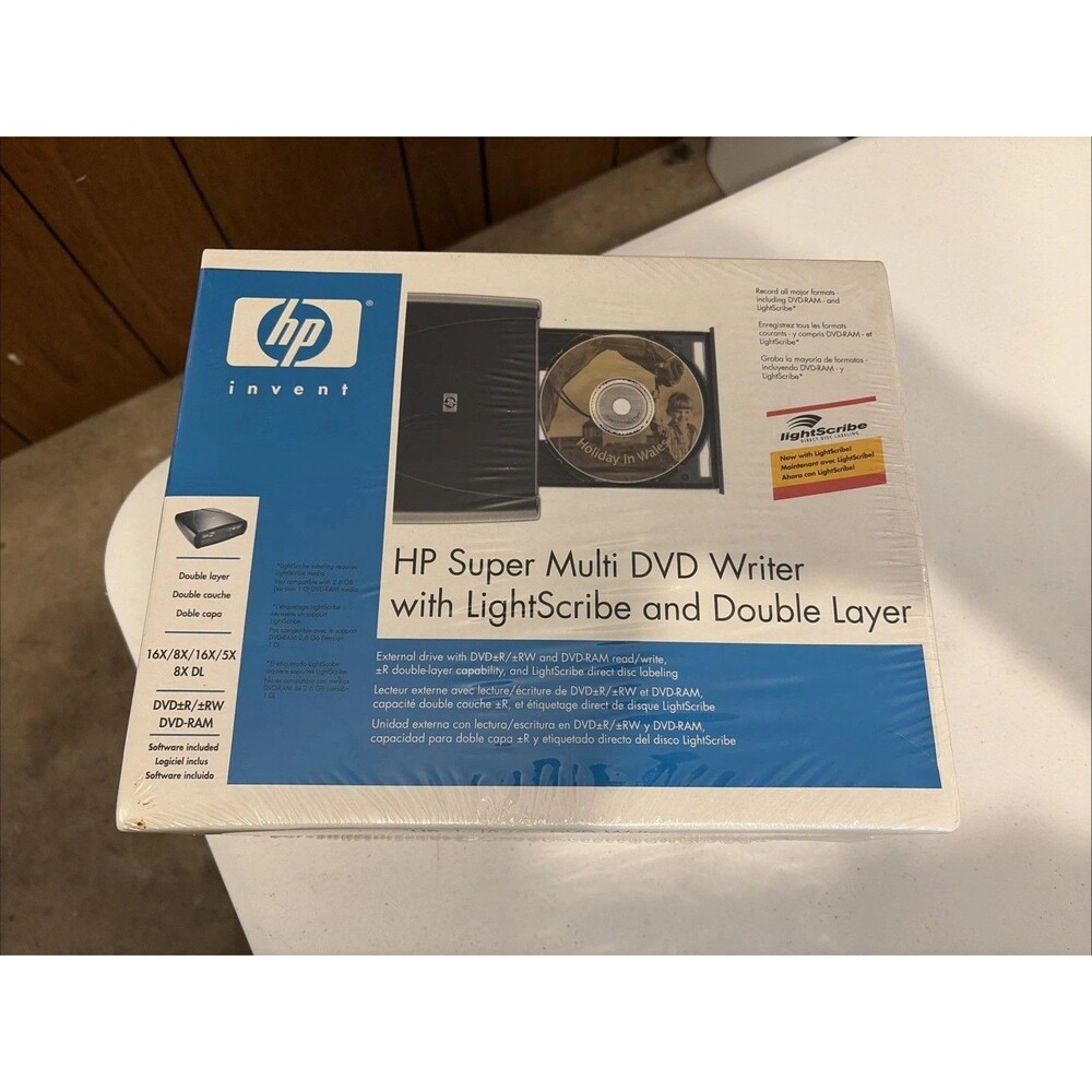 HP DVD840 External Super Multi DVD Writer LightScribe Dual Layer